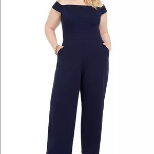 NWT Teeze Me Plus Size Off-the-Shoulder Jumpsuit